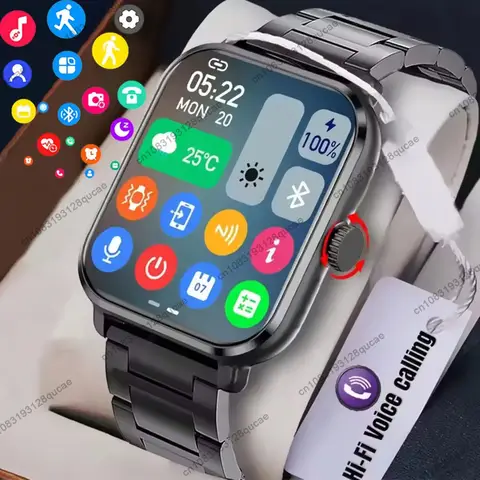 Smart Watch For Android IOS Watches 2.01inch HD Display Bluetooth Call Message Alert Music Sports Smartwatch Men Women Gift Ht30