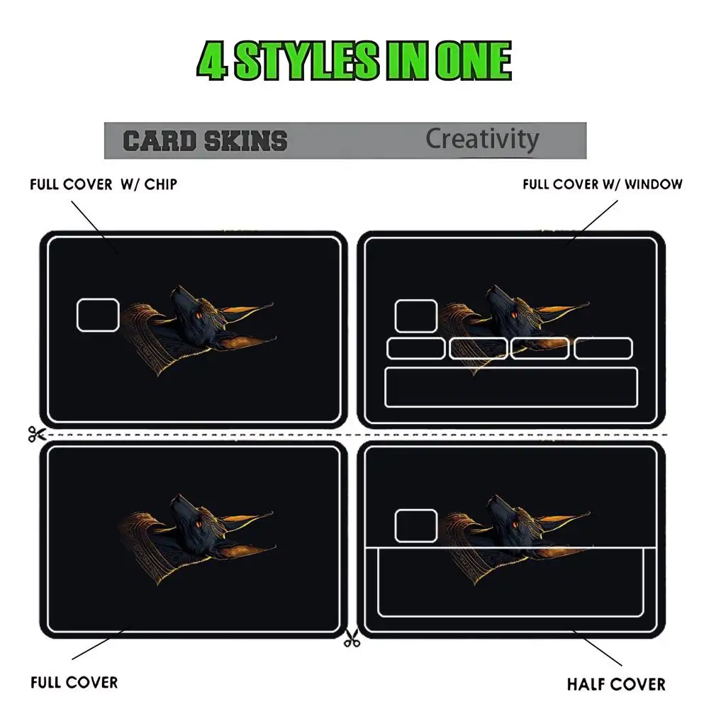 Ancient Egypt hieroglyph  Credit Card HD Stickers Game Card Decal Card Matte Film Skin Small Chip Waterproof Sticker