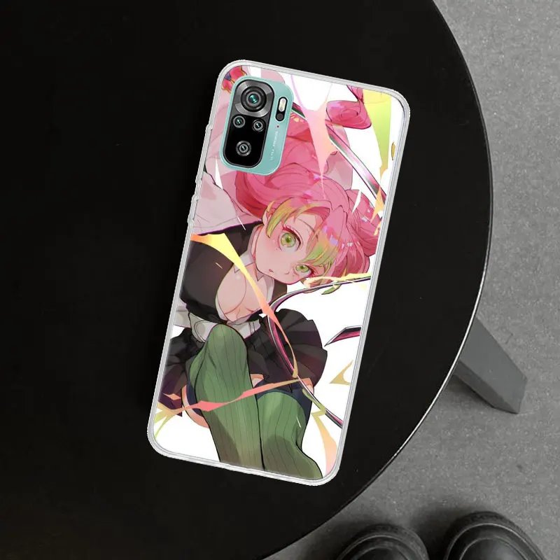 Mitsuri Kanroji Kimetsu keine Yaiba Handy hülle Abdeckung für Xiaomi Redmi Note 12 11 11s 11t 11e 10 10s 9 Pro plus 9s 9t 8 8t 7 drucken