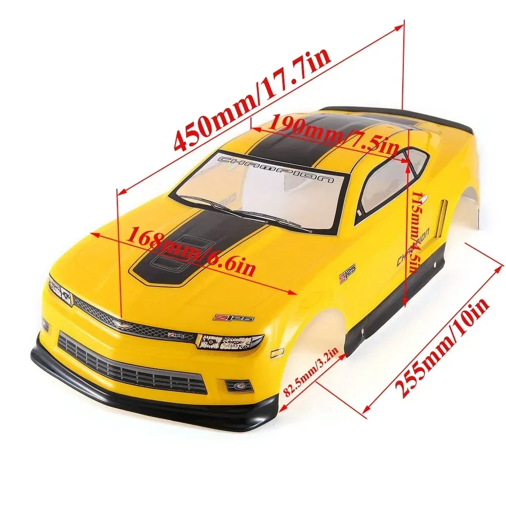 1/10 RC カーシェル塗装ボディ 195/190 ミリメートル幅 PVC カバー 1