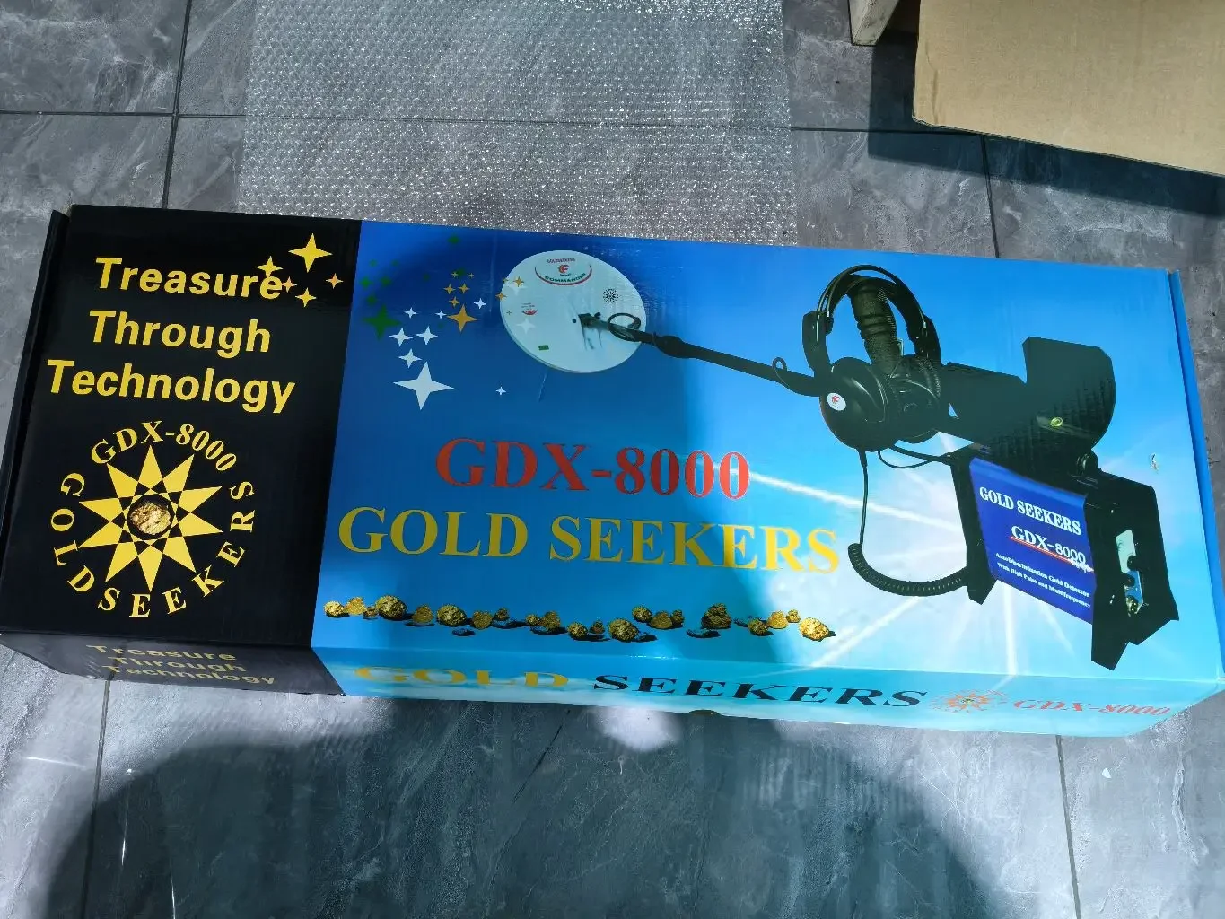 1~ 10m Deep Underground 24,000 mAh Large Capacity Polymetallic Detector GDX-8000 Gold Detector Prospector