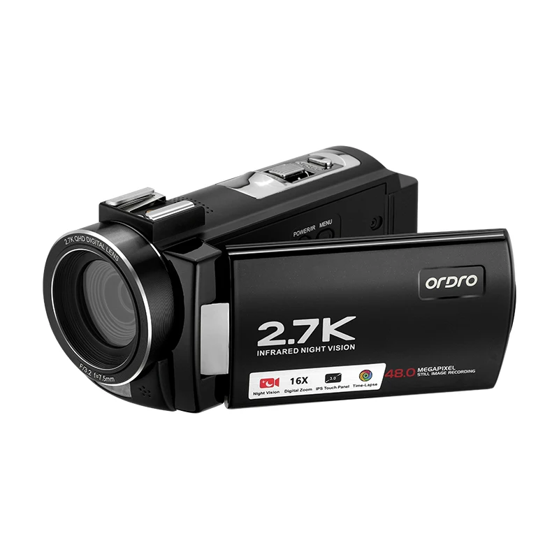 Videocamere per streaming live Vlog da viaggio 2.7K AE7 Fotocamera digitale per la registrazione