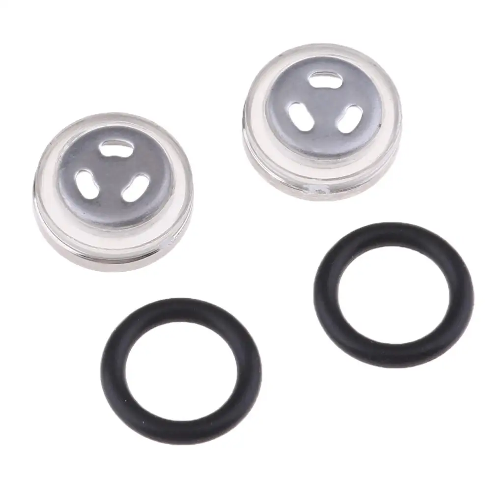 2 Set 12mm Motorbike Sight Len Mirror Seal Gaskets Fits for Brake Master Cylinder Reservoir