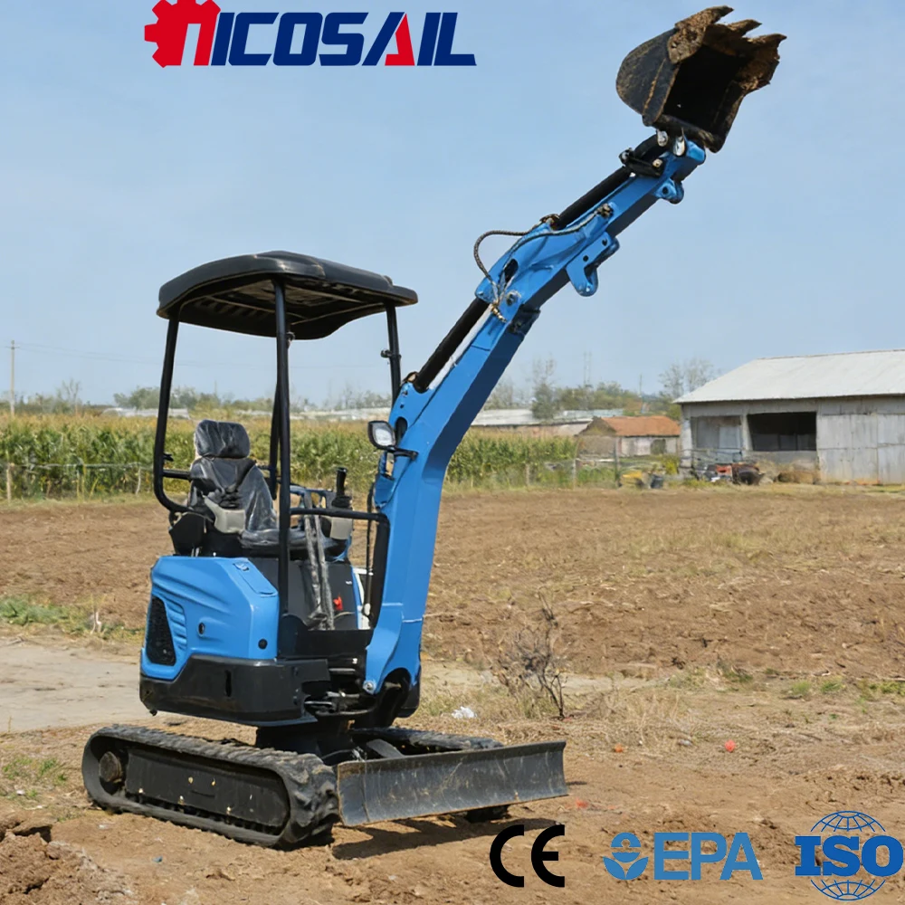 

Nicosail 1.8 Ton Compact Mini Excavator CE Certified Euro 5 Flexible Bucket High Efficiency for Agricultural Use