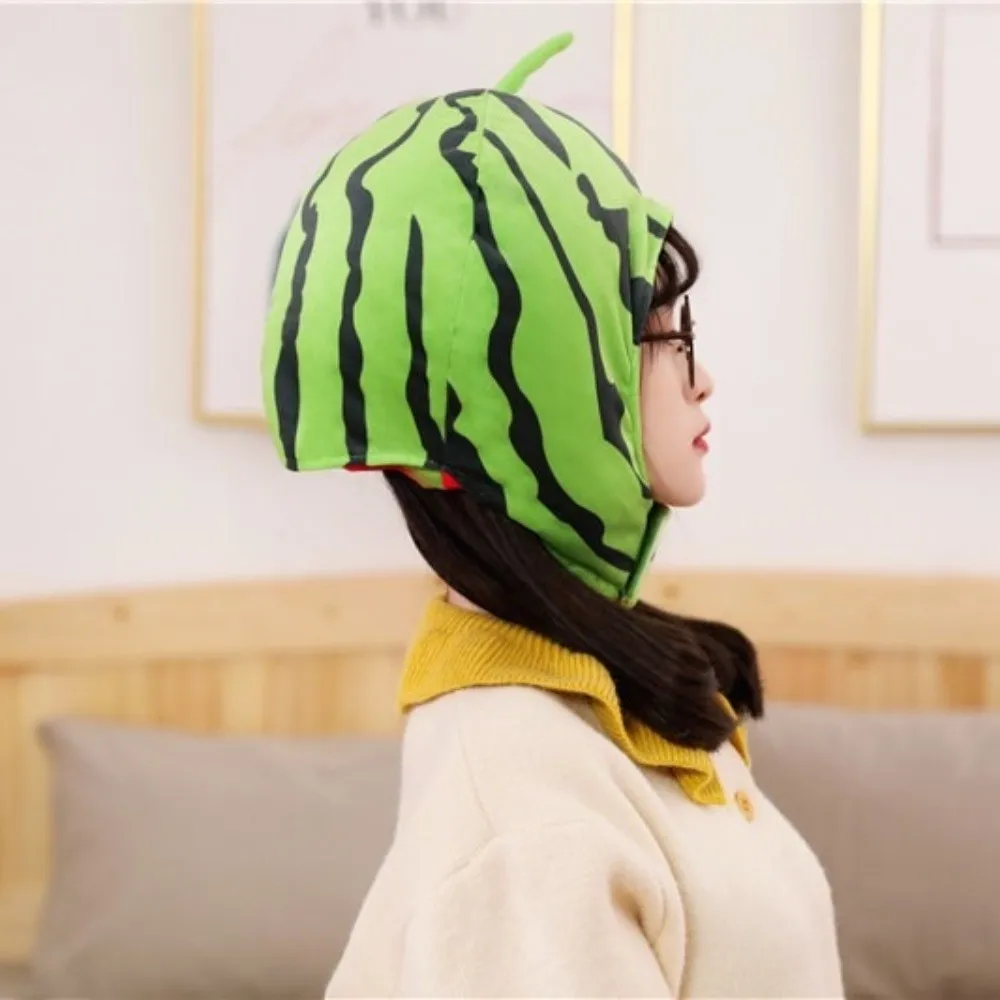 

Cute Cartoon Design Fruit Hat Adjustable Soft Watermelon Hat Tomato Hat Unisex