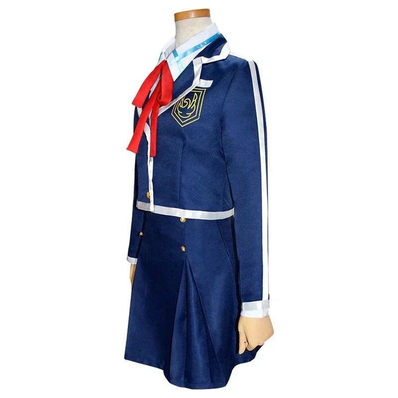 Sword Art Online SAO Yuuki Asuna School Uniform Coat Shirt Skirt Anime Outfit Cosplay Costumes