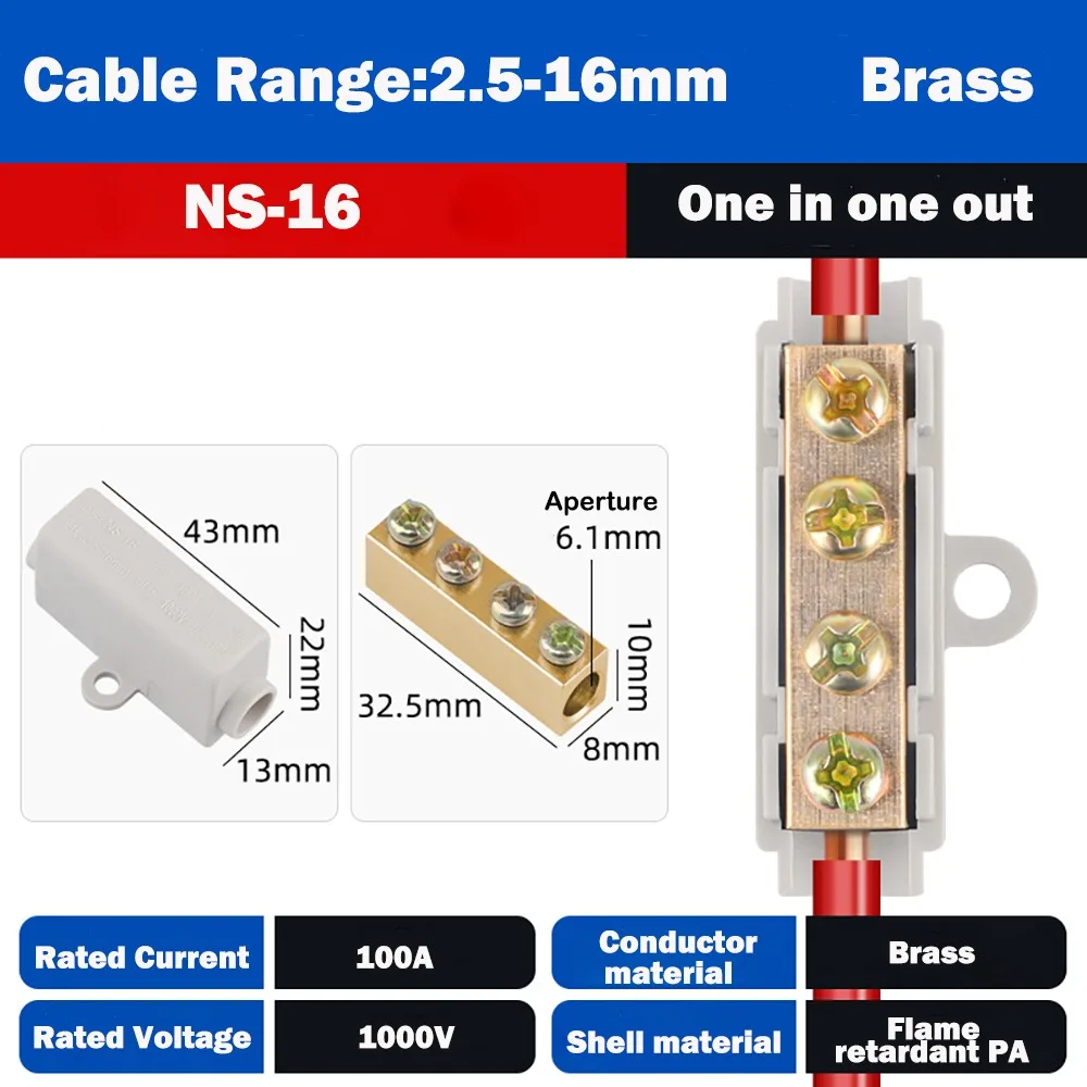 

Docking High Power High Power Splitter Conductor Brass Quick Quick Terminal Block Terminal Blocks Electrical