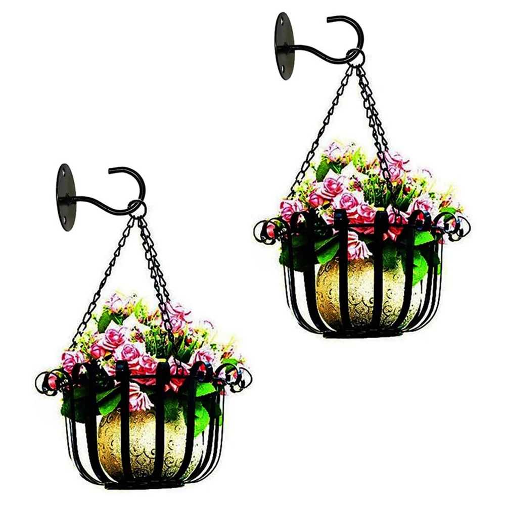 Ceiling Hooks  Plant Hanging Hook Lanterns Garden Hanging Metal Basket Plants Flower Pots Lifting Hook Home Decor Hangers