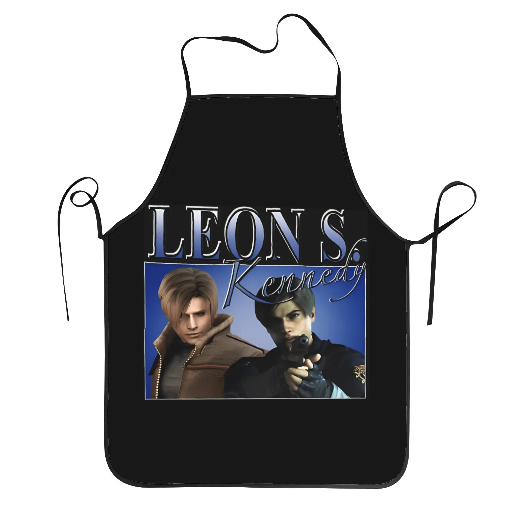 

Leon Kennedy Apron Evil Residents Restraunt Adult Kitchen Accessories Custom Cooking Aprons without Pocket