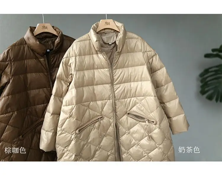 Women's Autumn Winter Top Coat Cotton Coat Diamond Pattern Color Block Thickened Fleece Lining Simple Comfortable Casual Skinny