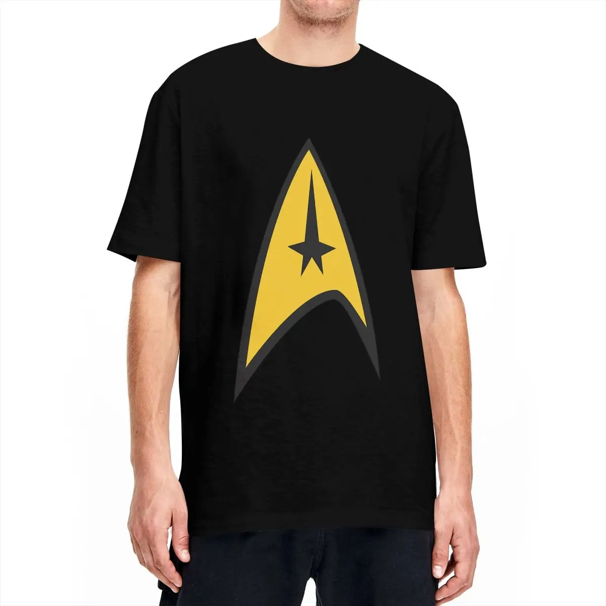 Classic Stars Treks Icons T Shirt For Unisex Pure Cotton T-shirts Short Sleeve Tops