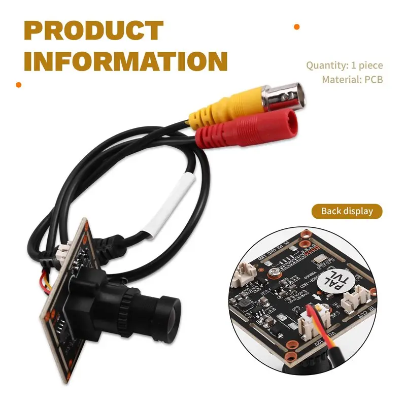 AT41 10X 1200TVL 5MP Analog CCTV Camera Module With 25Mm Lens For DIY Microscope Telescope Car Camera Video Doorbell PAL