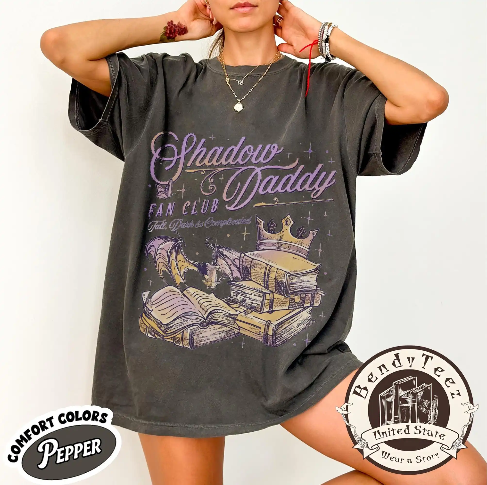 Shadow Daddy Romantasy Shirt, Book Club Tee, Dark Romance T-Shirt, Gift for Book Enthusiasts, Gift for Book Lover