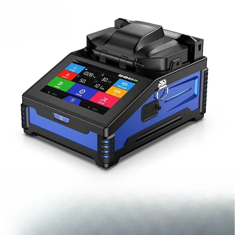 Professional Automatic Multi Function Fiber Optic Fusion Splicer Tool Kit Six Motor FTTH Optical Cable Drop Cable Splicing
