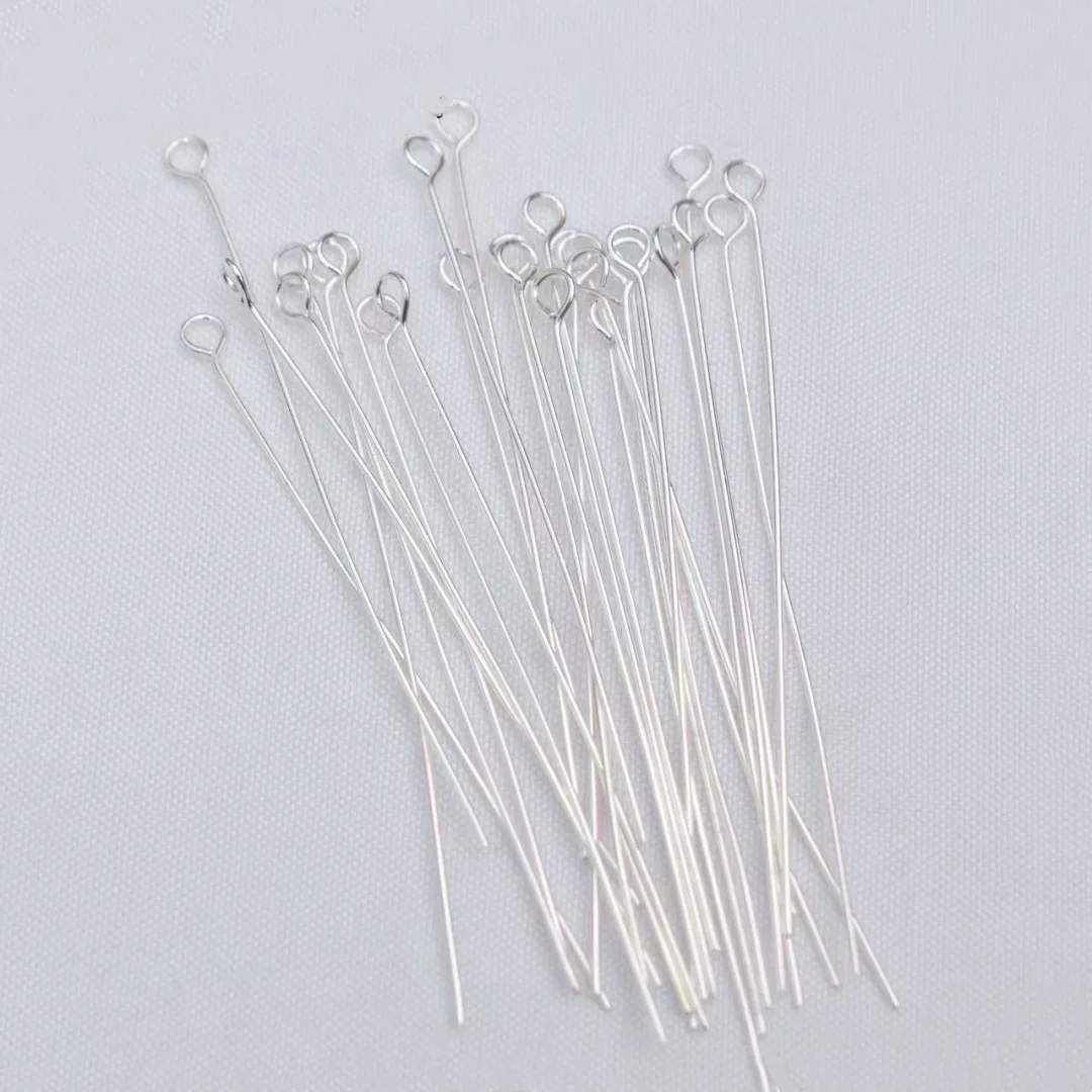 200PCS Mini Metal Wire Eyepins for DIY Craft Beading