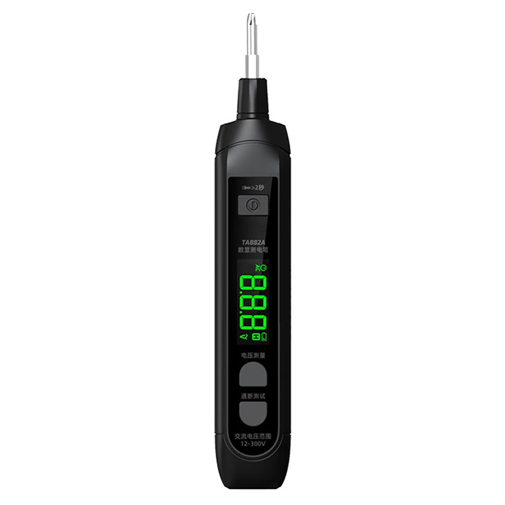 TA882A Rechargeable Tester Pen For Breakpoint Inspection NCV Voltage Measurement Contact Type Digital Measuring Tools
