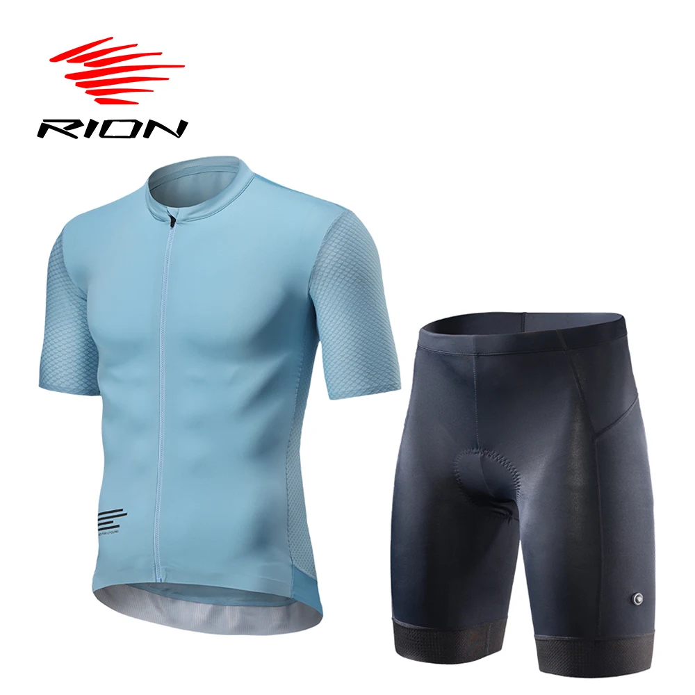 

RION Mens Cycling Clothes MTB Shorts Jersey Sets Ropa Ciclismo Hombre Bicycle Pants Summer Suits Road Bike Shirt Quick Dry