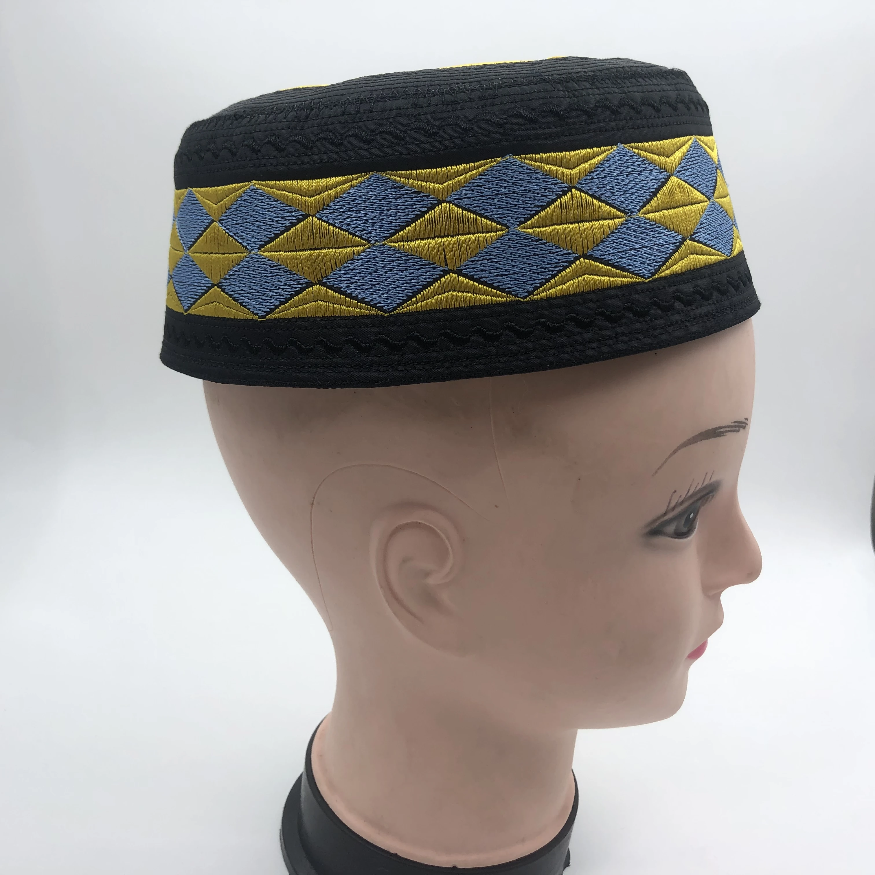 Muslim Caps For Men Colthing Freeshipping Prayer Hat Kufi Islamic Kippah Hijab Saudi Arabia Jewish Headwraps Embroidery 03308