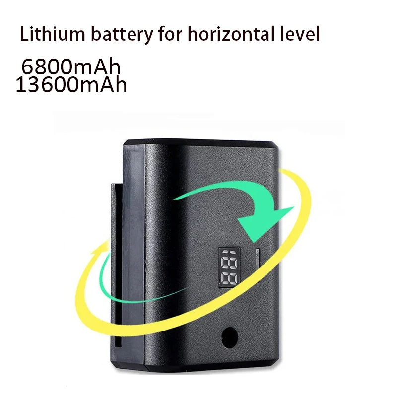 6800mAh/13600mAh Large Capacity 3.7V Chargeable Laser Level Battery for 8/12/16 Lines Leveling Tool Ing 3D 12 Line Powerful