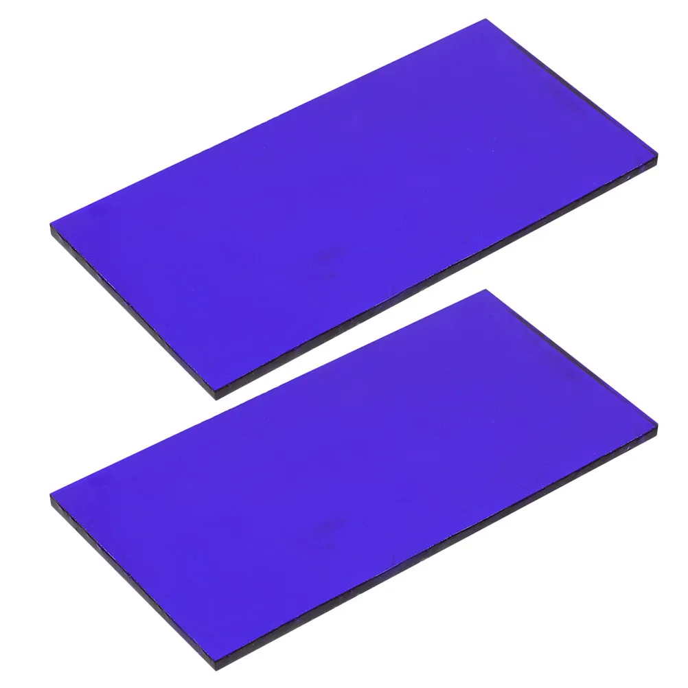 

2 шт. кобальтовых стеклянных пластин для экспериментов с изменением цвета при нагревании, сменные элементы для физических экспериментов, школьная лабораторная техника