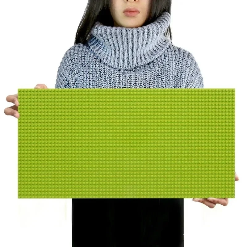 1 stuk 32x64 gaten enkellaags klassieke blokkenbasisplaat, DIY montage blokkenwand compatibel met merk speelgoed Kerst verjaardag cadeau