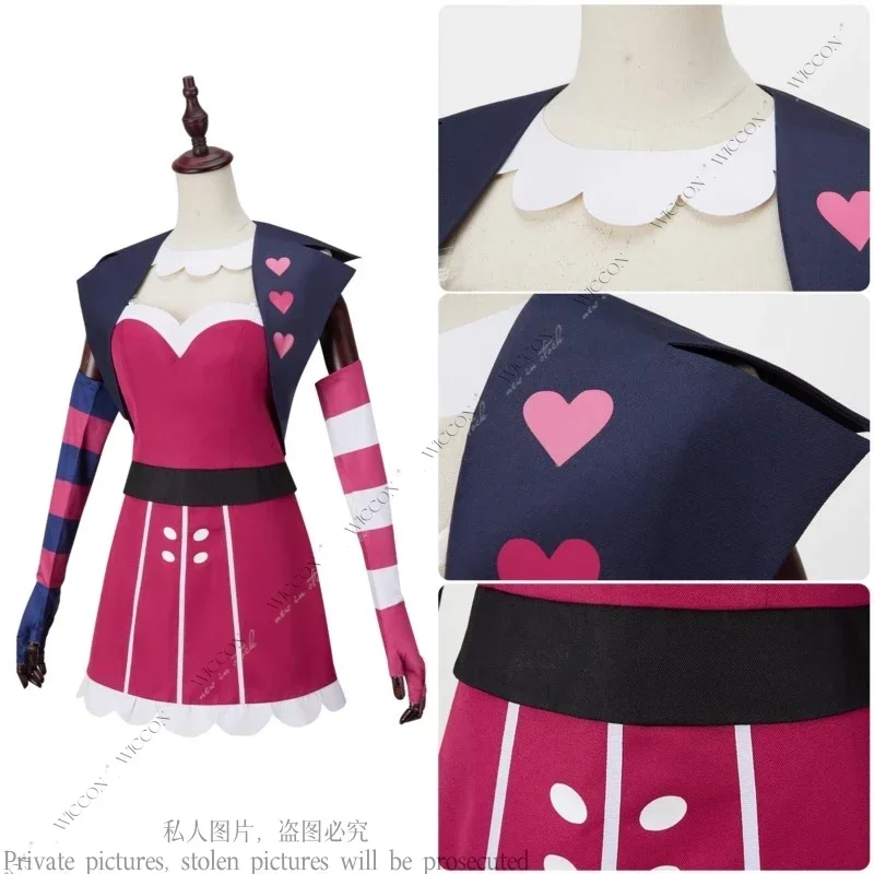 Velvette Hazbin Anime Cos Hotel Demon Lord traje de baño Bikini Cosplay disfraz pantalones falda traje diario juego de rol fiesta de Halloween