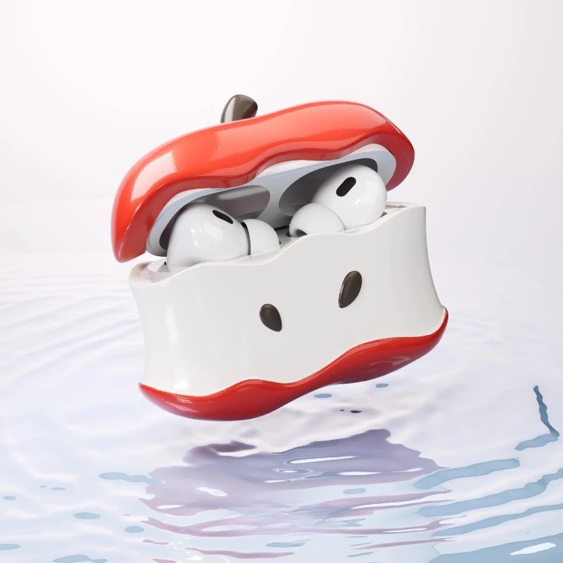 Red Core Cute Silicone Protective Case Personalized Customized Bluetooth Earphones Case Pro New Model Anti-fall Sleeve Gifts