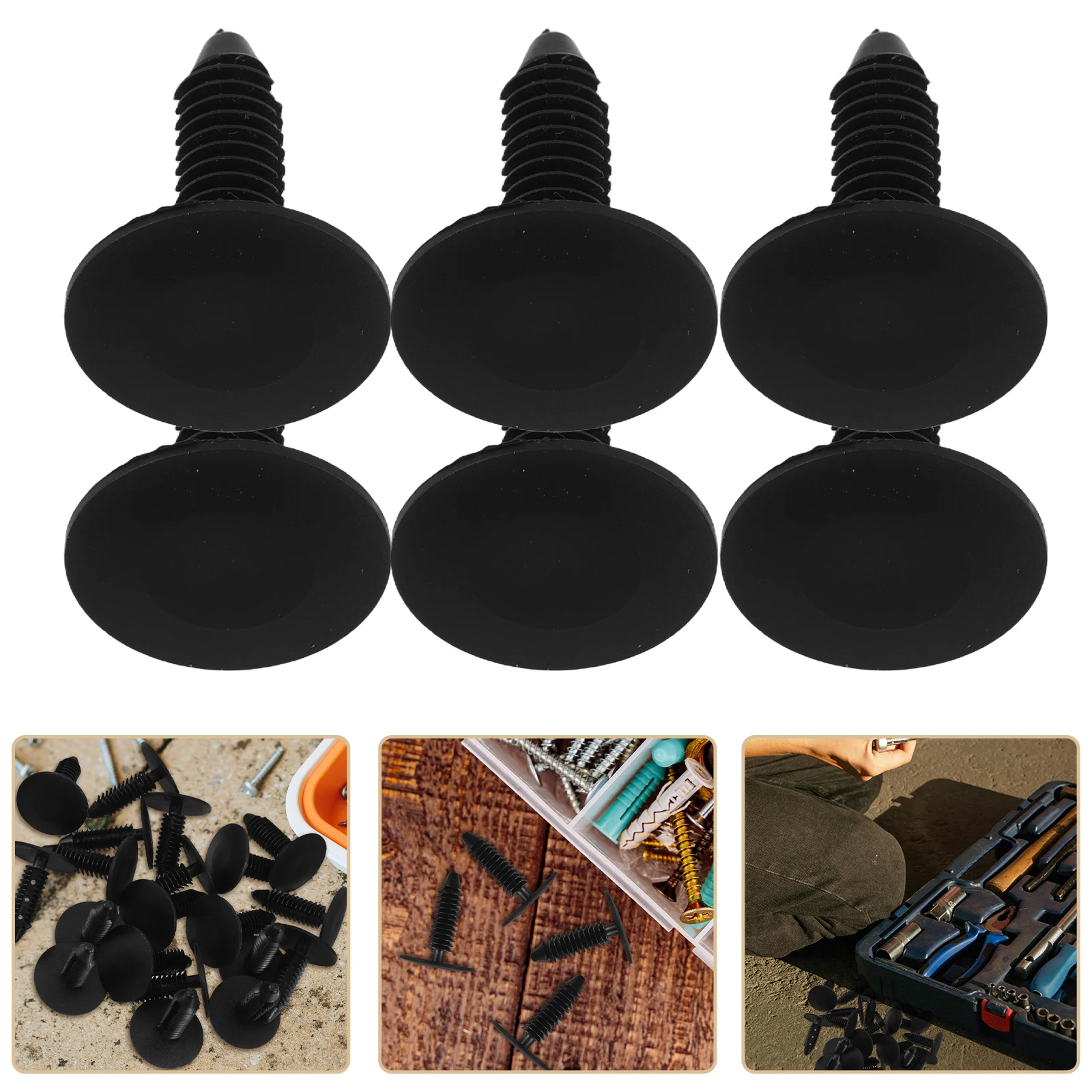 

20Pcs Black Nylon Car Clips Christmas Tree Shape for Trunk Liner Panel Durable Auto Attachment Fasteners Car Interior
