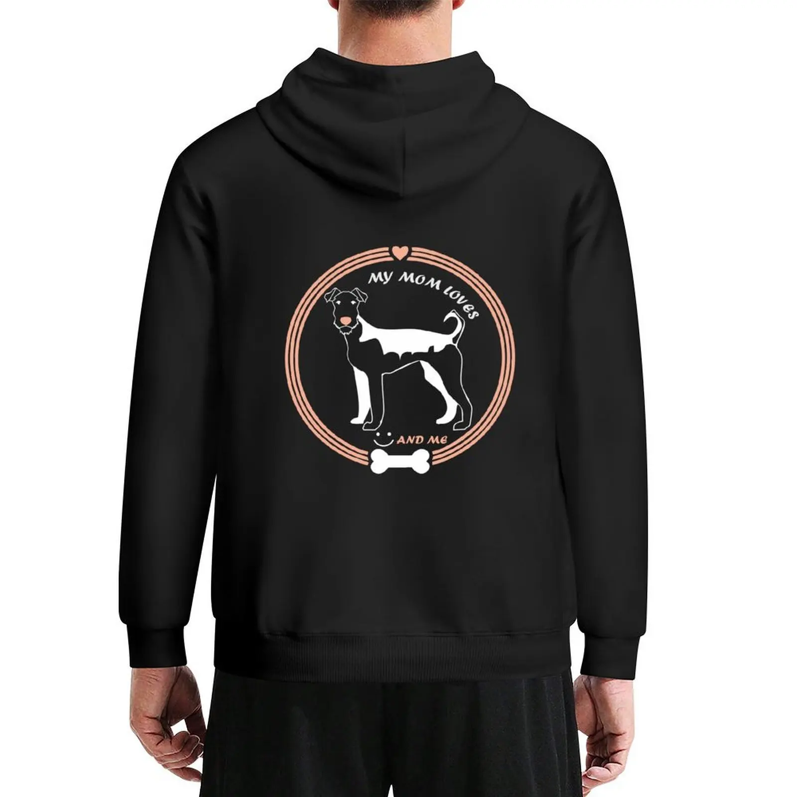 

Mom Loves Airedales Hoodie men clothing men's clothes autumn clothes men's winter sweater japanese hoodie