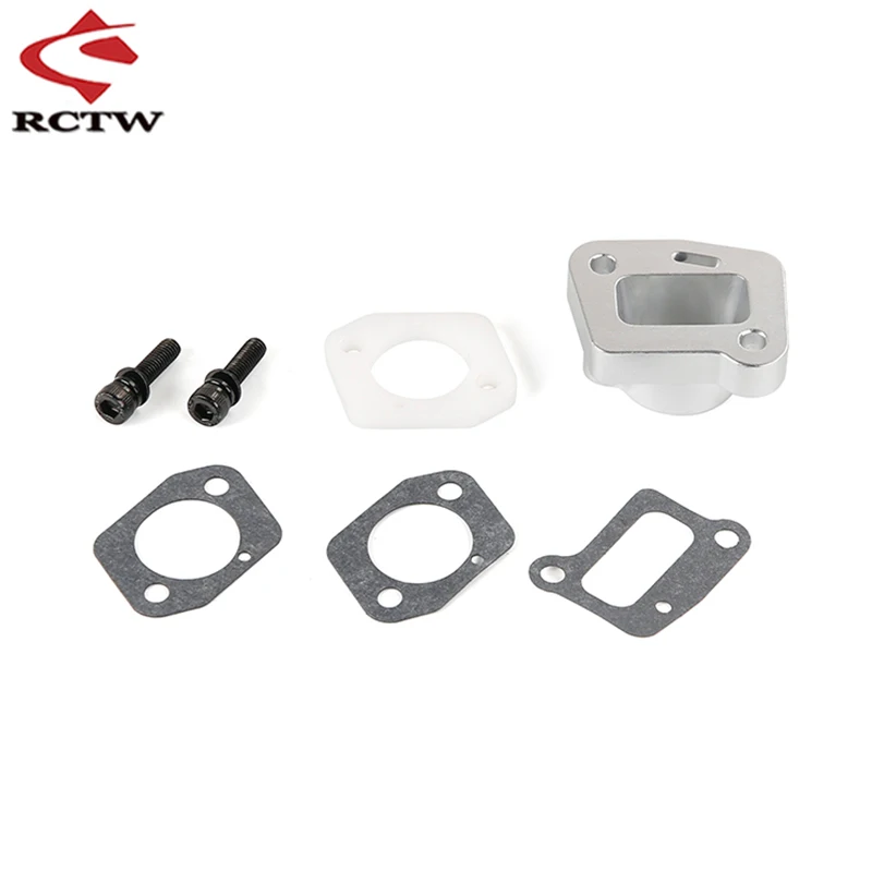 1PC Alloy Intake Manifold Kit Fit 23cc-71cc Engines for 1/5 HPI ROFUN ROVAN KM BAJA LT FG GoPed RedCat MCD REDCAT Ql DTT FID