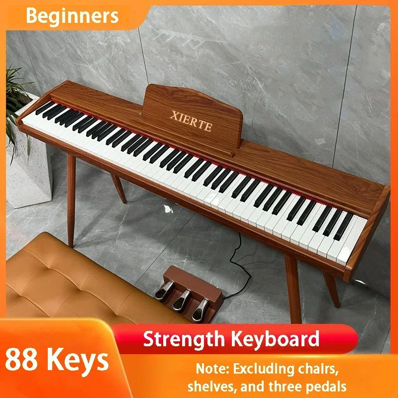 88-key Digital Piano Adult Electronic Organ Professional Strength Keyboard Beginners Electric Musical Instrument for Children