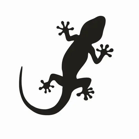 LYKX Gecko Lizard Reptile Animal Vinyl Die Cut Car Decal Sticker Window Bumper laptop decal Wall Decor