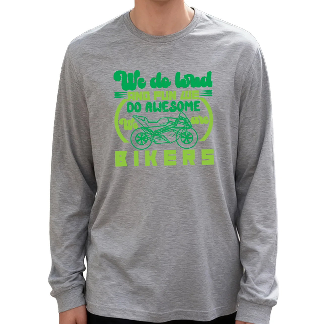 تي شيرت رجالي رائع بأكمام طويلة 100% قطن 180 جرام برقبة دائرية نمط يومي غير رسمي ناعم وجيد التهوية