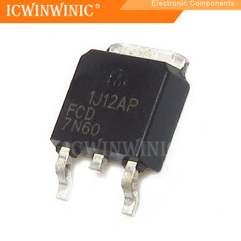 FCD7N60 7N60, 10 Pièces