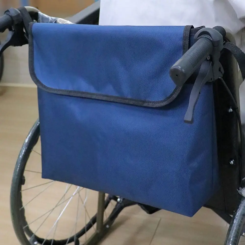 Bolsa de almacenamiento para reposabrazos de silla de ruedas con múltiples bolsillos, impermeable, de gran capacidad, para reposabrazos de asiento, bolsillo de almacenamiento lateral, plegable y portátil