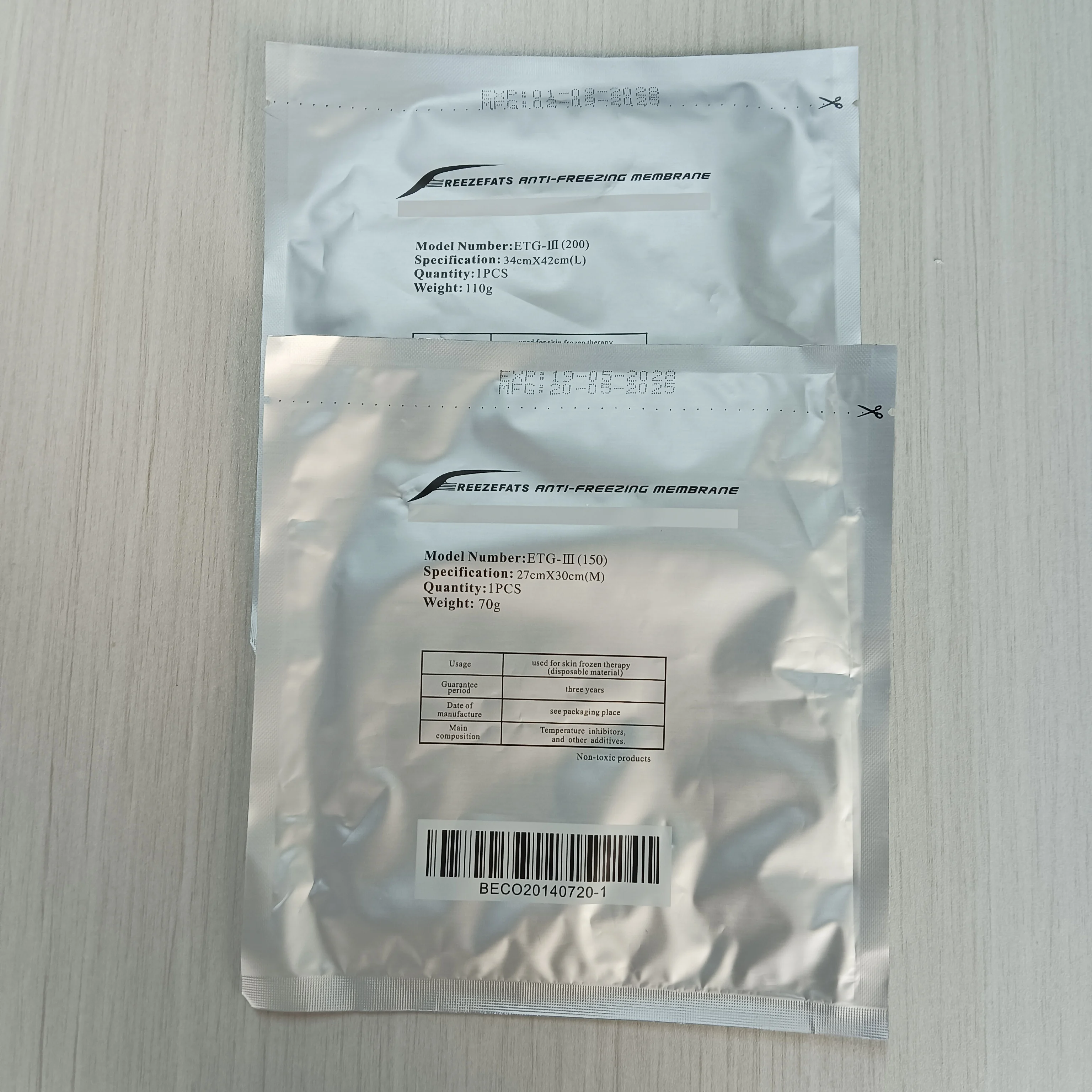 Сменные мембраны, гелевые подушечки, пленка для криотерапии, липосакции, замораживания, кавитации, машины для похудения, криоохлаждения