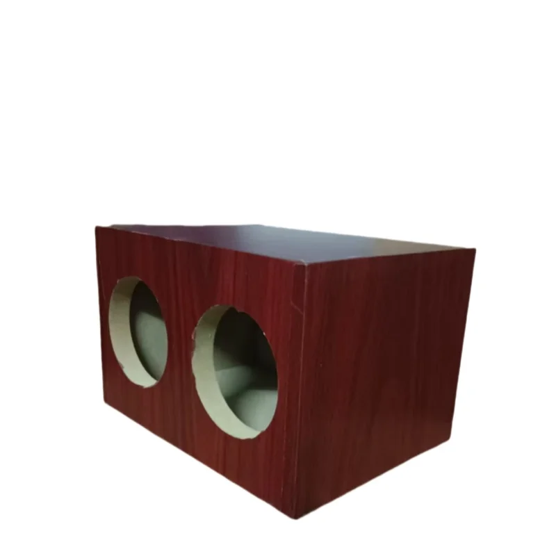 3-inch Dual Subwoofer Empty Box Passive Speaker Wooden Drawer DIY Car/Home Audio Modification Subwoofer Housing