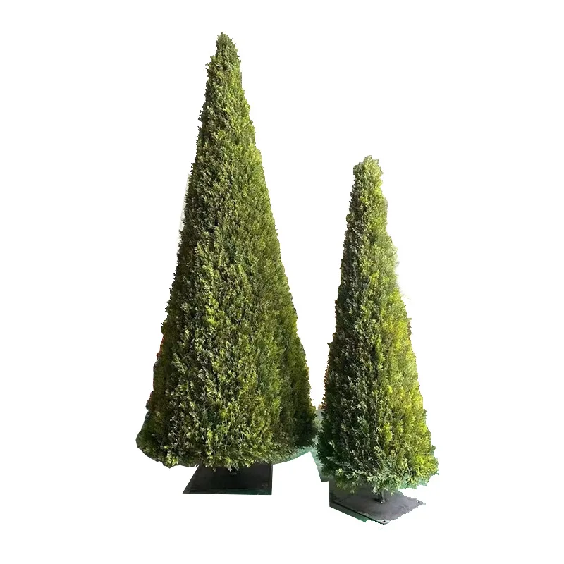 1.2M-1.5M Artificial Pine and Cypress Plant Wedding PE Christmas Tree Decoration Artificial Plants for Interiors Outdoor Garden