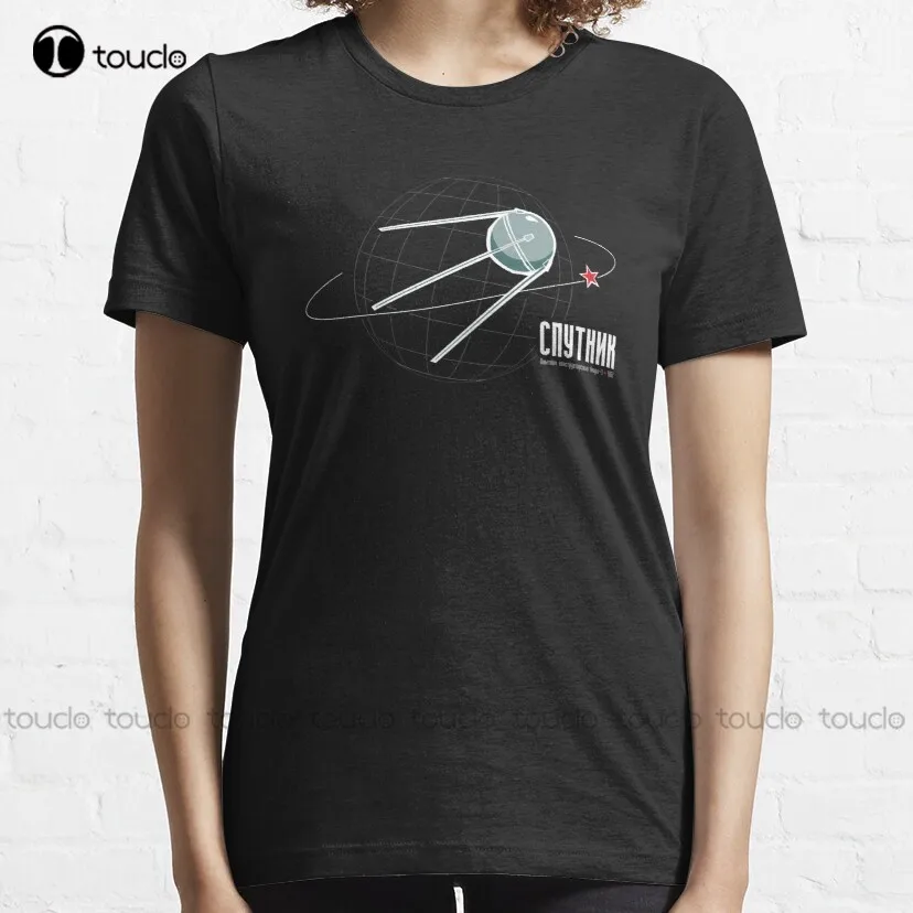 Sputnik! Space Technology Retro Russia Soviet Union T-Shirt White Shirt Women Custom Aldult Teen Unisex Xs-5Xl Cotton Women Men