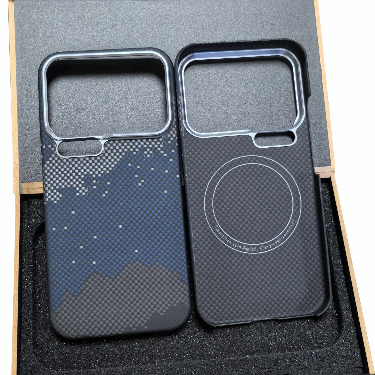 Business Hollowed-Out Aramid Kevlar Magnetic Case for XiaoMi 17Ulta Mi17ProMax Carbon Fiber for Magsafe Cover for xiaomi Mi17Pro