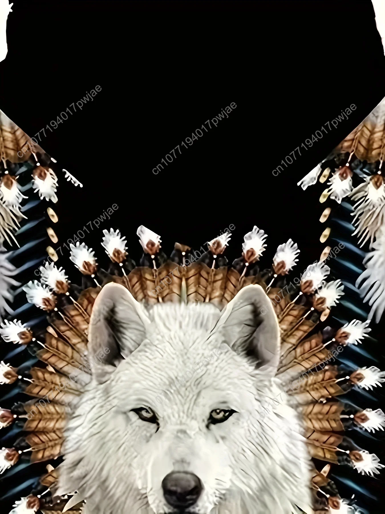 Felpa con cappuccio da uomo alla moda con stampa grafica lupo - Abbigliamento da esterno casual con tasca a marsupio con cappuccio a maniche lunghe e morbido pile