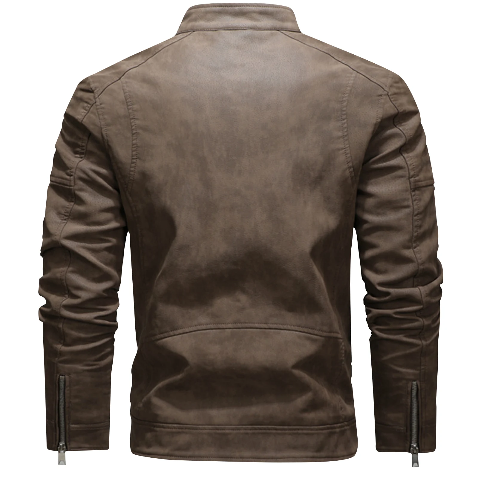 2025 سترة جلدية أنيقة الرجال ا - مراجعة Leather Motorcycle Jacket Biker وسعره