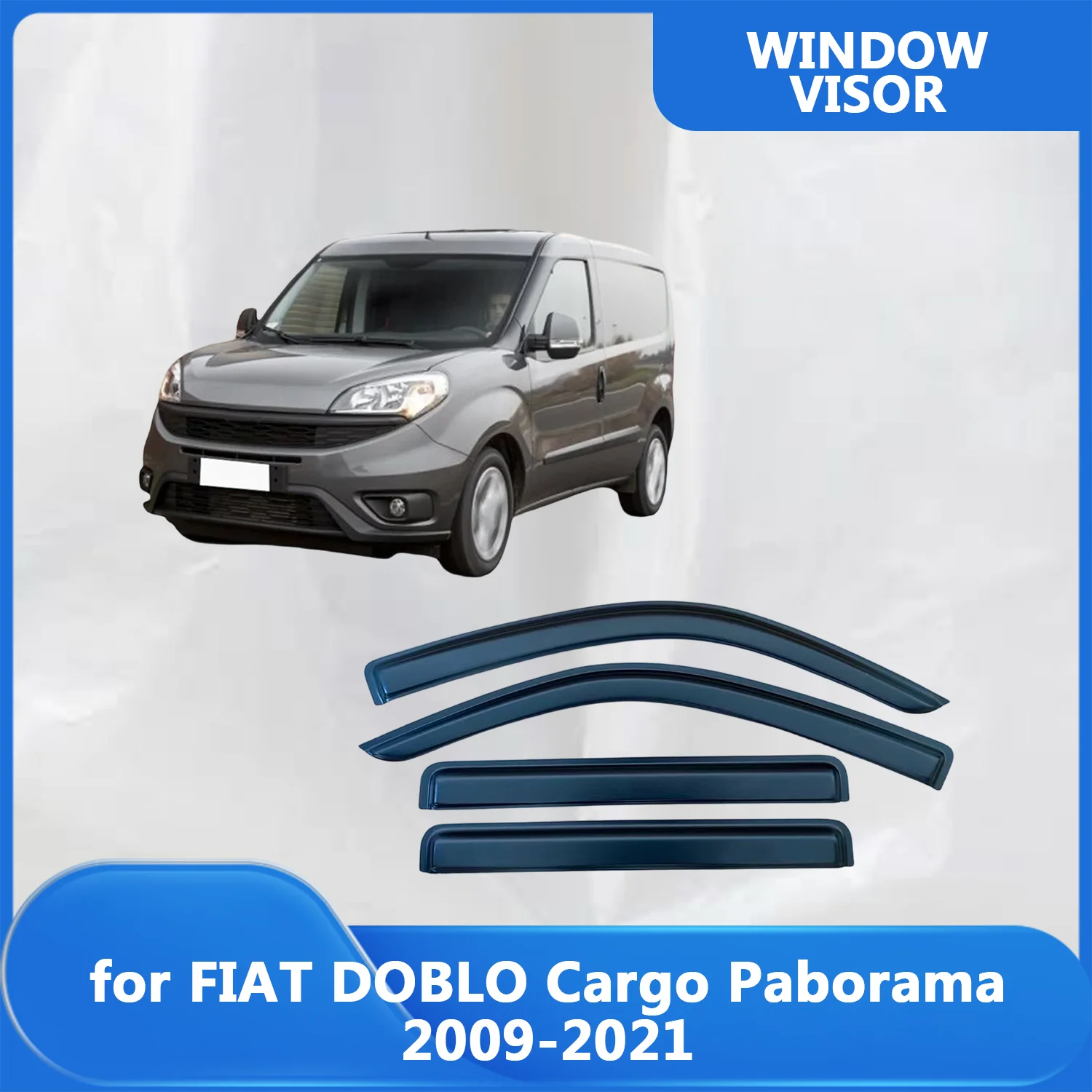 

Для FIAT DOBLO Cargo Paborama 2009 2010-2013 2014 2015 2016 2017 2018 2019 2020 2021 ветровые дефлекторы дождевики дверной козырек