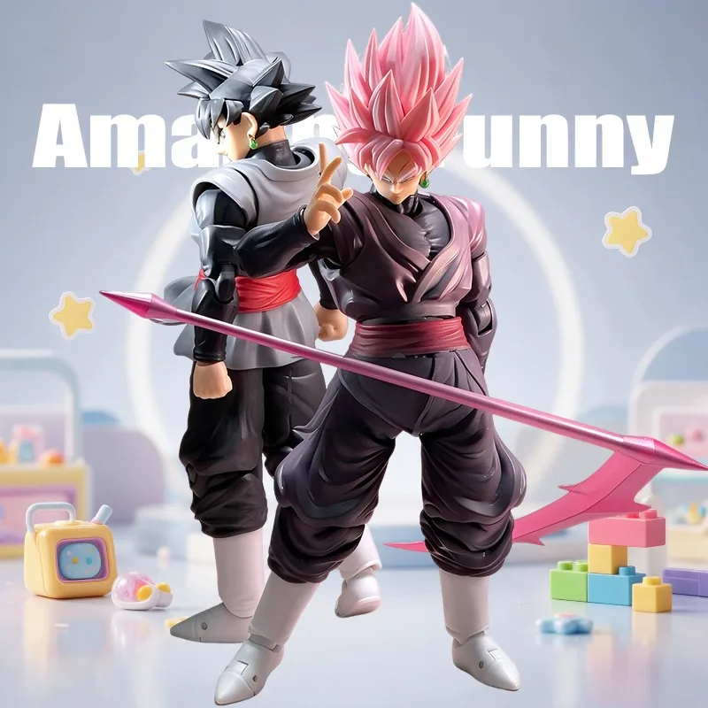 In Stock DIMENSIONIA Studio Dragon Ball Black Goku Zamasu Godslayer Articulated Action Figure Desktop Ornament Birthday Gift