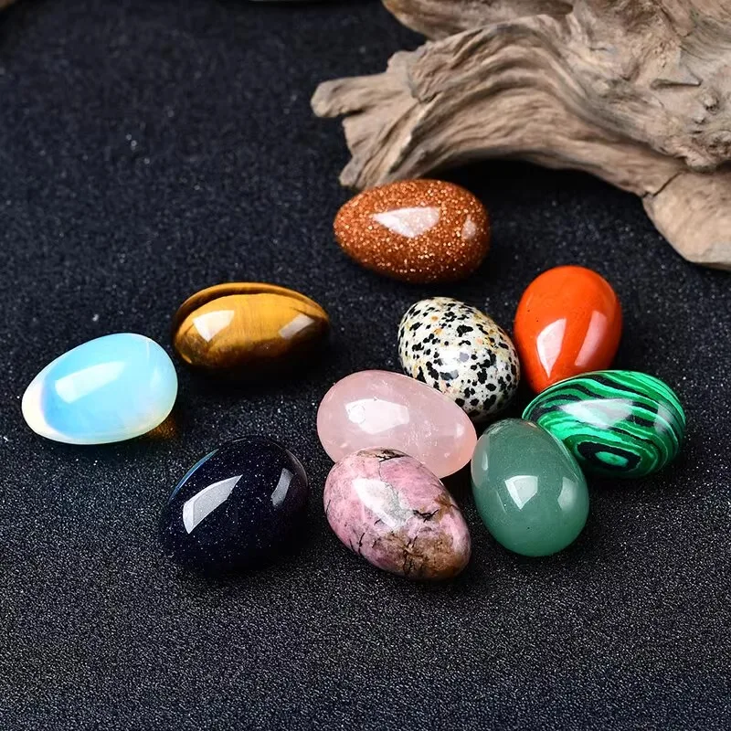 Natural Crystal Egg Starlight Transparent Unique Round High-End Healing Decor