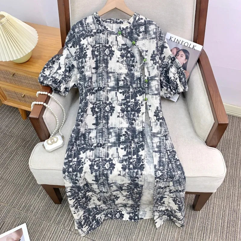 

New Chinese Sle National Trend Improved ort Sve irt Jaet Lightweight Anti-Aging Faionable Women's Clot...