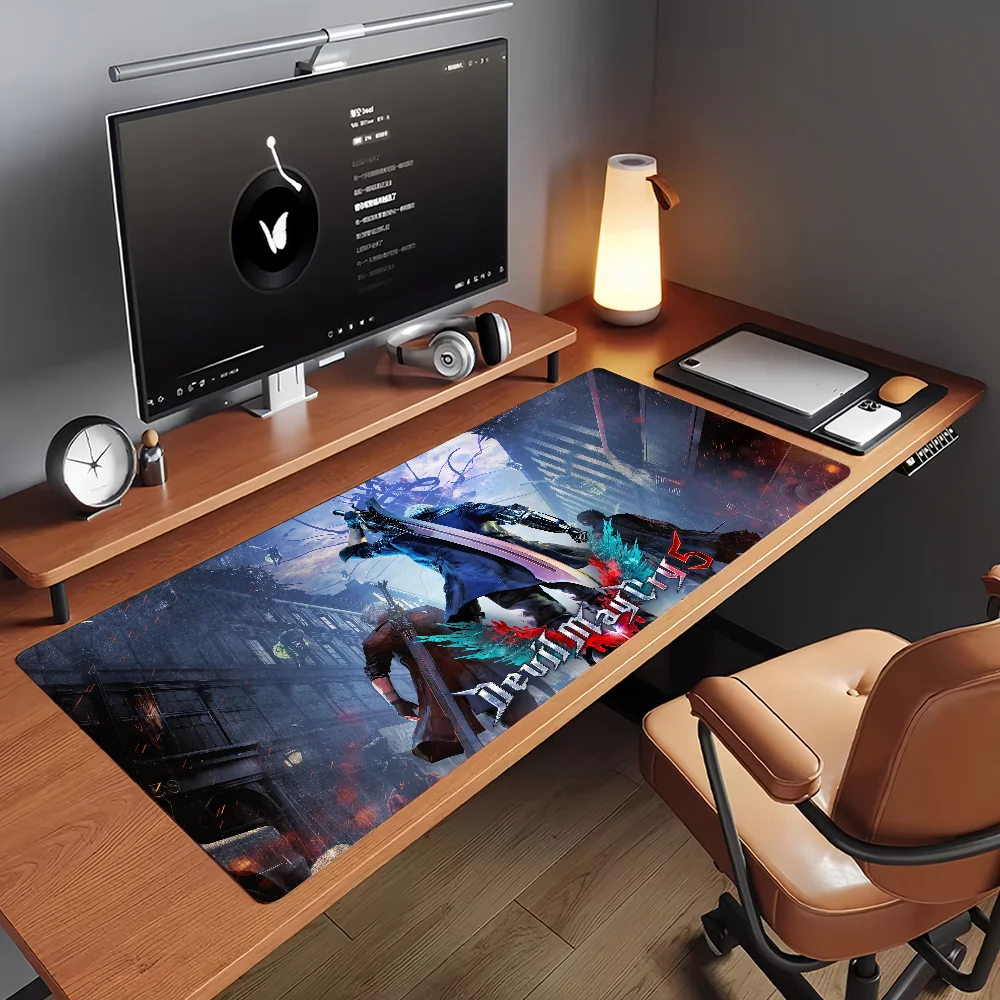 Game D-Devil M-May C-Cry-S Mouse Pad Non-slip Rubber Gamer Balance Computer Mat Decoracion Deskmat Laptop Office Large