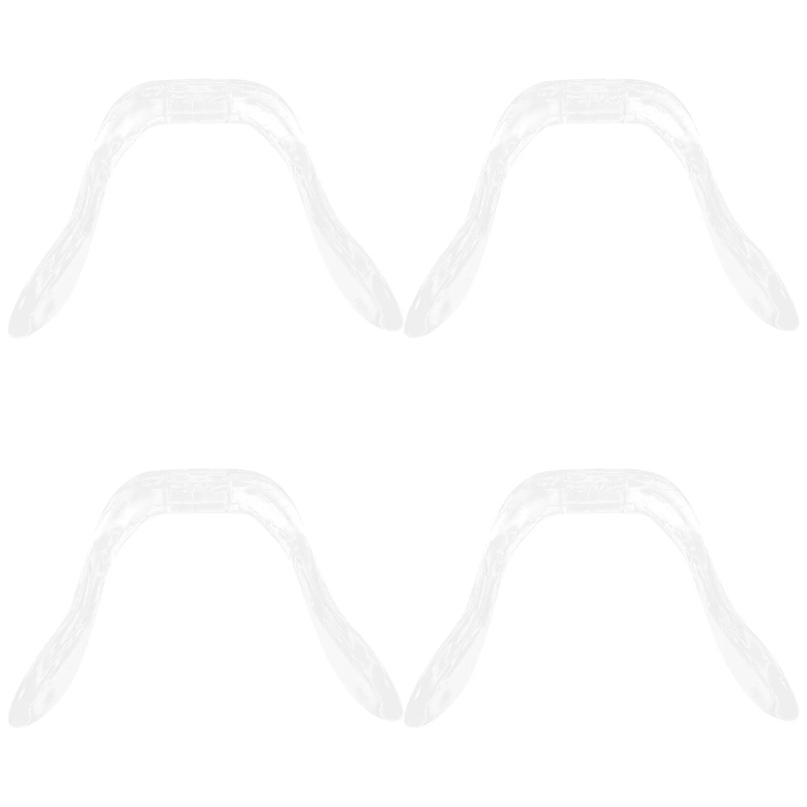 4 Pcs Glasses Nose Pads Bridge for Replacement Eyeglasses Parts Repair Kit Clear