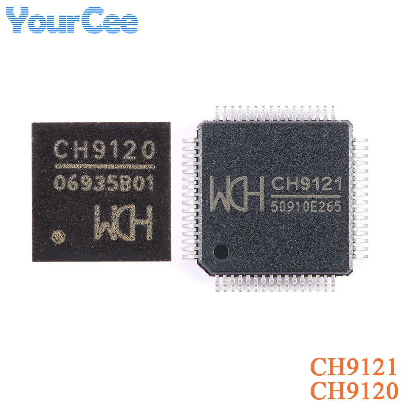 CH9121 LQFP-64 CH9120 QFN-28 CH912 Network Serial Transceiver Chip IC SMD