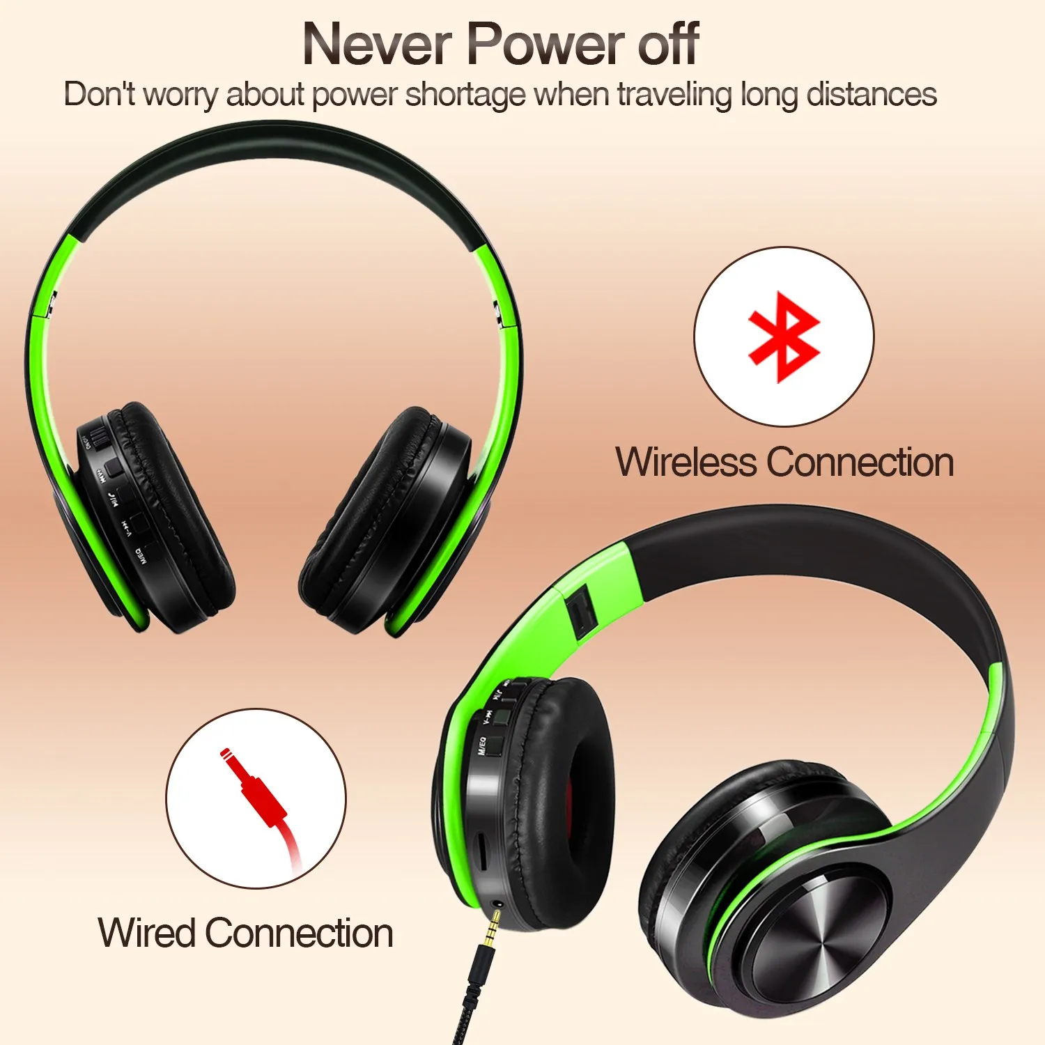 Auriculares de regalo para niña y niño, auriculares estéreo inalámbricos con Bluetooth, micrófono incorporado, orejeras suaves, auriculares deportivos bajos para Ios y Android